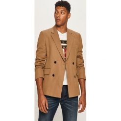 Lacoste - Marynarka. Brązowe garnitury męskie Lacoste, bez wzorów, z bawełny. Za 1749,00 zł.