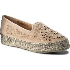 Espadryle BALDININI - 899924XBUCK989898RXX Buck Tamarind. Brązowe espadryle damskie marki Baldinini, z nubiku, na płaskiej podeszwie. W wyprzedaży za 819,00 zł.