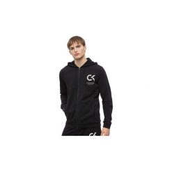 Bluzy Calvin Klein Jeans 00GMF8J410 FZ HOODY LOGO. Czarne bluzy męskie Calvin Klein Jeans, s, bez wzorów, z jeansu, bez kołnierzyka, bez rękawów, bez kaptura. Za 281,12 zł.