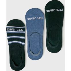 Pepe Jeans - Skarpety Hadwin (3-pack). Niebieskie skarpetki męskie Pepe Jeans, bez wzorów, z elastanu. W wyprzedaży za 49,90 zł.
