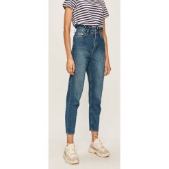 Answear - Jeansy. Niebieskie jeansy damskie ANSWEAR, s, z podwyższonym stanem. Za 139,90 zł.