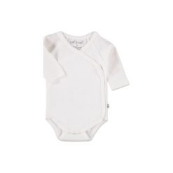 Ebi & Ebi Body dziecięce - biały. Białe body niemowlęce marki Ebi & Ebi, bez wzorów, z bawełny, z długim rękawem. Za 45,00 zł.