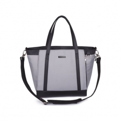 Babyono 1502/03 Torba dla mamy UNIQUE z matą do przewijania NEW!. Szare torby na laptopa marki Babyono, w paski, z materiału. Za 208,90 zł.