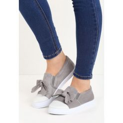 Szare Slip On Fixation. Szare tenisówki damskie Born2be, z materiału. Za 39,99 zł.