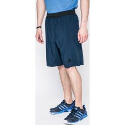 Adidas Performance - Szorty. Niebieskie spodenki i szorty męskie marki adidas Performance, s, z elastanu, sportowe, climalite (adidas). W wyprzedaży za 99,90 zł.