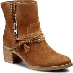 Botki ANN MEX - 7889 12DR Rudy. Czarne botki damskie skórzane marki Ann Mex. W wyprzedaży za 289,00 zł.