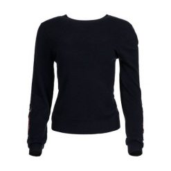 Desigual Sweter Damski Txell L Ciemnoniebieski. Czarne swetry damskie marki Desigual, l, bez wzorów, bez rękawów, bez kaptura. W wyprzedaży za 250,00 zł.