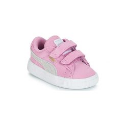 Buty Dziecko Puma INF SUEDE CLASSIC V.ORCHID. Fioletowe trampki dziewczęce marki Puma, bez wzorów, bez zapięcia. Za 175,20 zł.