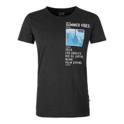 Q/S Designed By T-Shirt Męski Xl, Czarny. Czarne t-shirty męskie z nadrukiem Q/S designed by, m. W wyprzedaży za 59,00 zł.