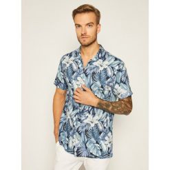 Koszula TOMMY HILFIGER Hawaiian Print MW0MW13936. Niebieskie koszule męskie TOMMY HILFIGER, m, bez wzorów, casualowe, bez kołnierzyka, bez rękawów. Za 449,00 zł.