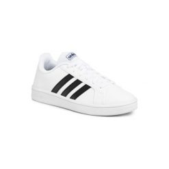 ADIDAS GRAND COURT BASE EE7904 W Biały. Białe buty sportowe damskie Adidas, bez wzorów, ze skóry ekologicznej, sportowe. Za 199,99 zł.