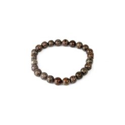 Bransoletka Obsydian brązowy. Pomarańczowe bransoletki męskie Brazi druse jewelry. Za 90,00 zł.