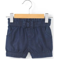 Szorty dżinsowe, 1 mies. - 3 lata. Niebieskie spodenki dziewczęce marki La Redoute Collections, z bawełny. Za 52,88 zł.