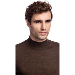 Sweter OTTAVIO SWKR000292. Pomarańczowe swetry męskie Giacomo Conti, na zimę, m, bez wzorów, z wełny, z golfem, bez kaptura. Za 169,00 zł.