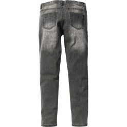 Dżinsy "Super-stretch" Skinny Fit Straight bonprix jasnoszary denim "used". Szare jeansy męskie relaxed fit marki bonprix, z denimu. Za 59,99 zł.