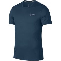 Nike T-Shirt Męski M Nk Cool Miler Top Ss Blue Force Htr Green Abyss L. Niebieskie t-shirty męskie marki Nike, m, z tkaniny, na fitness i siłownię. Za 155,00 zł.