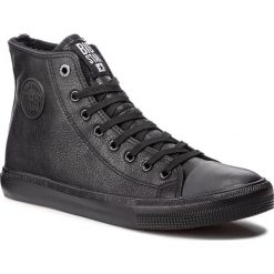 Trampki BIG STAR - BB174315 Black. Czarne półbuty męskie BIG STAR, bez wzorów, z gumy, eleganckie, bez zapięcia. Za 119,00 zł.