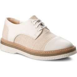 Jazzówki damskie: Oxfordy CLARKS – Zante Sienna 261326964 White Canvas