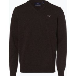 Gant - Sweter męski, brązowy. Pomarańczowe swetry klasyczne męskie marki GANT, xl, z wełny. Za 299,95 zł.