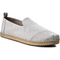 Espadryle TOMS - Deconstructed Alpargata 10009838 Drizzle Grey/Slub Chambray. Szare półbuty damskie Toms, na co dzień, bez wzorów, z tworzywa sztucznego, bez obcasa, na płaskiej podeszwie, bez zapięcia. W wyprzedaży za 199,00 zł.