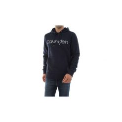Bluzy Calvin Klein Jeans K10K104060 LOGO HOODIE. Niebieskie bluzy męskie Calvin Klein Jeans, s, bez wzorów, z jeansu, bez kołnierzyka, bez rękawów, bez kaptura. Za 352,66 zł.