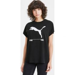 Puma Nu-Tility Koszulka Czarny. Czarne koszulki damskie Puma, s, z nadrukiem, z bawełny, bez kołnierzyka. Za 111,95 zł.