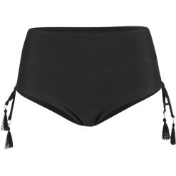 Figi bikini shape Level 1 bonprix czarny. Czarne stroje kąpielowe damskie bonprix, w paski. Za 42,99 zł.