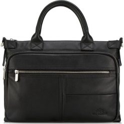 Torba na laptopa 20-3-024-1. Czarne torby na laptopa marki Wittchen, w paski, z materiału, eleganckie. Za 499,00 zł.