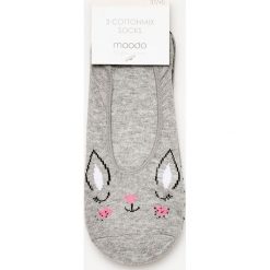 3 pack balerinek. Różowe skarpetki damskie Moodo, bez wzorów. Za 9,99 zł.