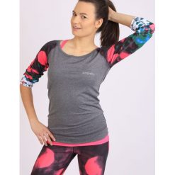 Topy sportowe damskie: Spokey Koszulka damska Hay szara r. M (839491)