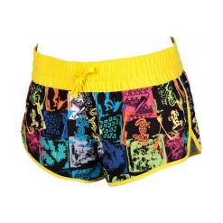 Kąpielówki męskie: Arena Szorty INDIOS SHORT, kol. BLACK,YELLOW_STAR, rozmiar XS