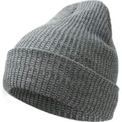 Popielata, Męska Zimowa Czapka, Ciepła, Podwijane Beanie, Szara CPAPJNSZ55pop. Szare czapki męskie Pako Jeans, na zimę, bez wzorów. Za 24,90 zł.