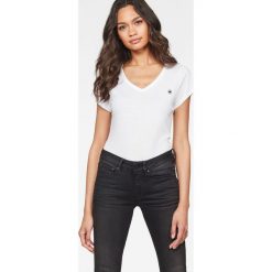 G-Star Raw - Top. Czarne bluzki damskie G-Star RAW, s, bez wzorów, z bawełny, retro, bez kołnierzyka, z krótkim rękawem. W wyprzedaży za 89,90 zł.
