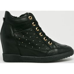 Geox - Buty. Czarne buty sportowe damskie Geox, z materiału. W wyprzedaży za 499,90 zł.