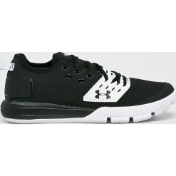 Under Armour - Buty Charged Ultimate 3.0. Czarne buty sportowe męskie marki Under Armour, z materiału, na sznurówki, na fitness i siłownię. W wyprzedaży za 269,90 zł.