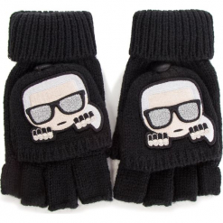 Rękawiczki Damskie KARL LAGERFELD - 86KW3615 Black. Czarne rękawiczki damskie KARL LAGERFELD, z materiału. Za 319,00 zł.