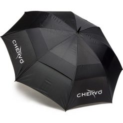Parasol CHERVO USMAN. Czarne parasole Chervo, z nadrukiem. Za 250,00 zł.