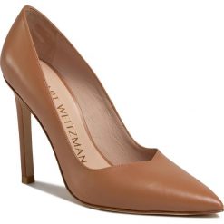 Szpilki STUART WEITZMAN - Anny 9L53264 Smooth Calf. Pomarańczowe półbuty damskie Stuart Weitzman, bez wzorów, ze skóry, bez obcasa, na obcasie, bez zapięcia. W wyprzedaży za 899,00 zł.