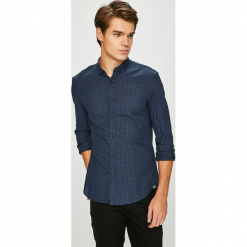 Tom Tailor Denim - Koszula. Czarne koszule męskie na spinki marki TOM TAILOR DENIM, s, z bawełny, button down, z długim rękawem. Za 169,90 zł.