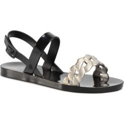 Sandały MELISSA - Lip II Ad 32729 Black/Silver 50545. Czarne klapki damskie Melissa, bez wzorów, z tworzywa sztucznego, bez obcasa. Za 289,00 zł.