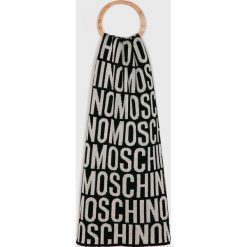 Moschino - Szalik. Różowe szaliki damskie MOSCHINO, z wiskozy. W wyprzedaży za 269,90 zł.
