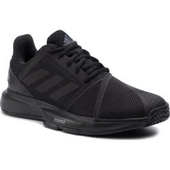 Buty adidas - CourtJam Bounce M EE4319 Cblack/Cblack/Carbon. Czarne buty sportowe męskie Adidas, z tworzywa sztucznego, bez zapięcia, tenisowe. Za 329,00 zł.