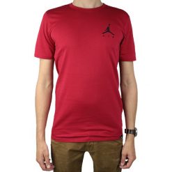 Jordan Air Jumpman Embroidered Tee AH5296-687. Czerwone t-shirty męskie Jordan, s, bez wzorów, z bawełny, bez kołnierzyka. W wyprzedaży za 119,99 zł.