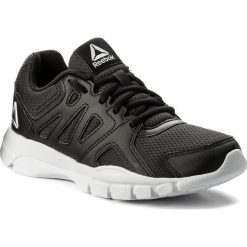 Buty Reebok - Trainfusion Nine 3.0 BS9987 Black/White/Silver. Czarne buty sportowe damskie Reebok, bez wzorów, ze skóry ekologicznej, sportowe, na fitness i siłownię. W wyprzedaży za 159,00 zł.