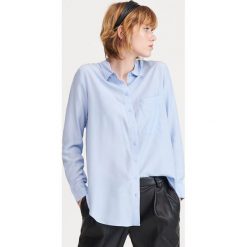 Gładka koszula - Niebieski. Niebieskie koszule damskie Reserved, s. Za 109,99 zł.