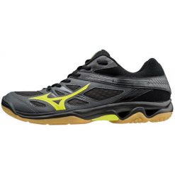 Mizuno Buty Halowe Thunder Blade Darkshadow/Syellow/Blk 45.0/10.5. Czarne bez kategorii marki Mizuno, na fitness i siłownię, mizuno wave. W wyprzedaży za 249,00 zł.