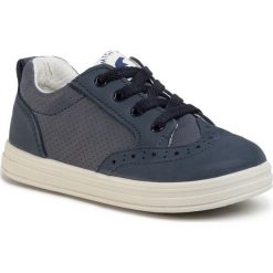 Sneakersy PRIMIGI - 5358911 M Azzu. Niebieskie trampki chłopięce Primigi, bez wzorów, ze skóry, na sznurówki. Za 199,00 zł.