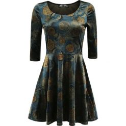Spin Doctor Fortuna Dress Sukienka niebieski/czarny. Sukienki małe czarne marki Spin Doctor, m, z okrągłym kołnierzem, z krótkim rękawem. Za 121,90 zł.