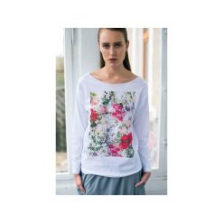 Bluzki asymetryczne: KWIATY Bluzka Oversize