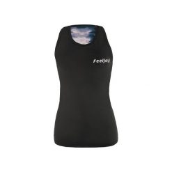 TOP EXCLUSIVE BONE. Białe topy sportowe damskie marki Feelj!, l, z dzianiny, z dekoltem na plecach. Za 159,00 zł.